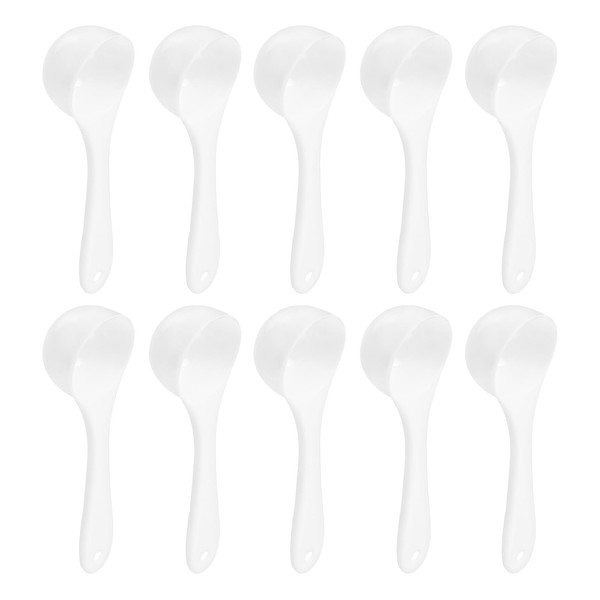 uxcell 50Pcs Plastic Measuring Spoons Reusable Powder Scoops Spoon Long
