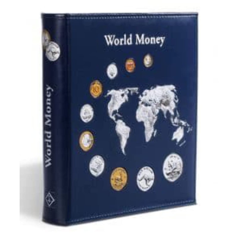 OPTIMA Münzalbum World Money, mit 5 verschiedenen OPTIMA Münzhüllen, blau