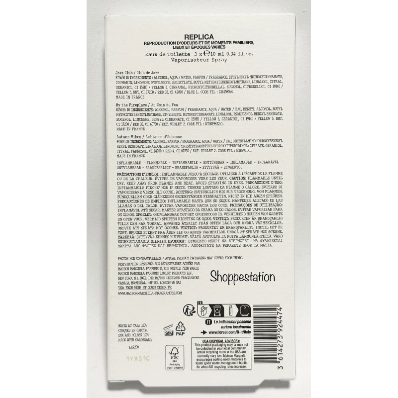 Maison Margiela Replica 3 Pcs Set Jazz Club, By The