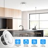 Hon&Guan 150 mm White Plate Valve, ABS Adjustable Vent Cover