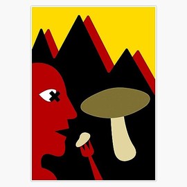 Mushroom Poisoning, Death Cap. Vinyl Sticker Waterproof Bumper Sticker Laptop Window 5"