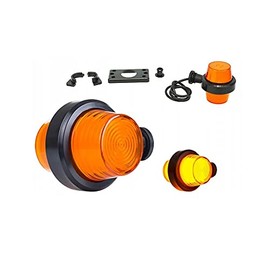 Web Truck Indicator Lamp Outline Light Marker Light Old School Tuning Hanging Position Light 12 V 24 V Colours Orange for Trucks Cars Trailers Caravans etc. Pack of 1