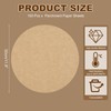 sourcing map 100 Pcs Unbleached Parchment Paper Baking Sheets Rounds,