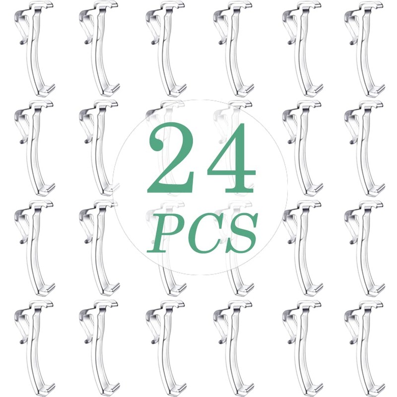 2.5 Inch Valance Clips for Horizontal Blind Valance (24 Pieces)