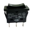 KCD4-3NC 16A in-Out Rocker Switch 3 Pins 3 Positons Double