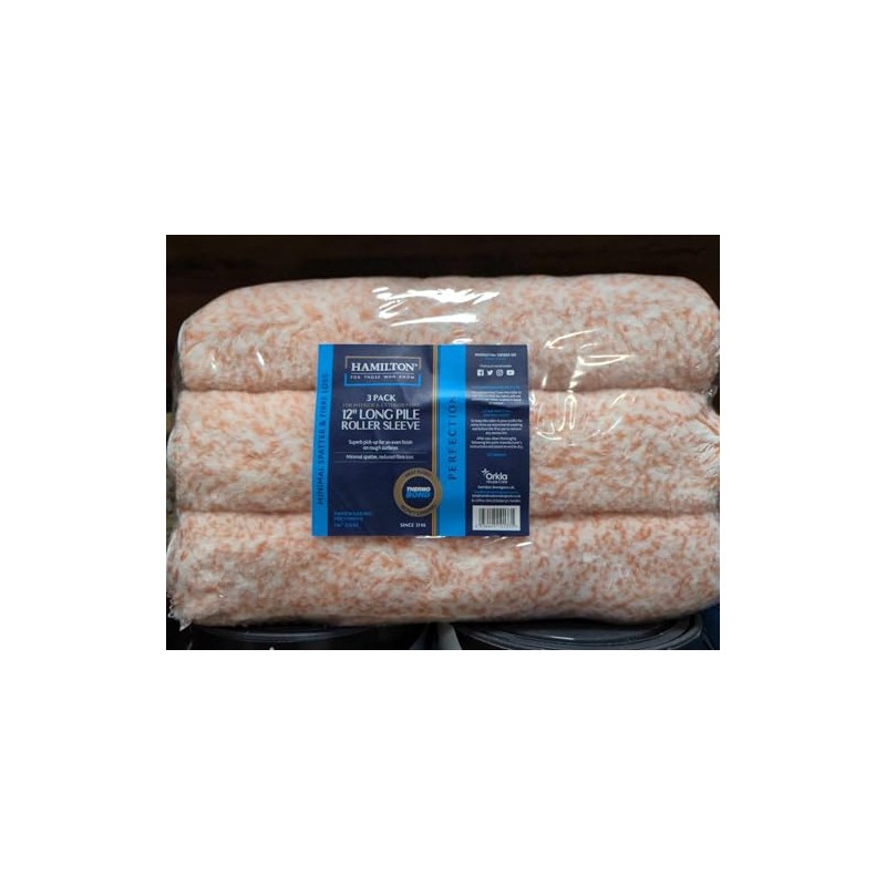 Hamilton 12" Long Pile Paint Roller Sleeve x 3