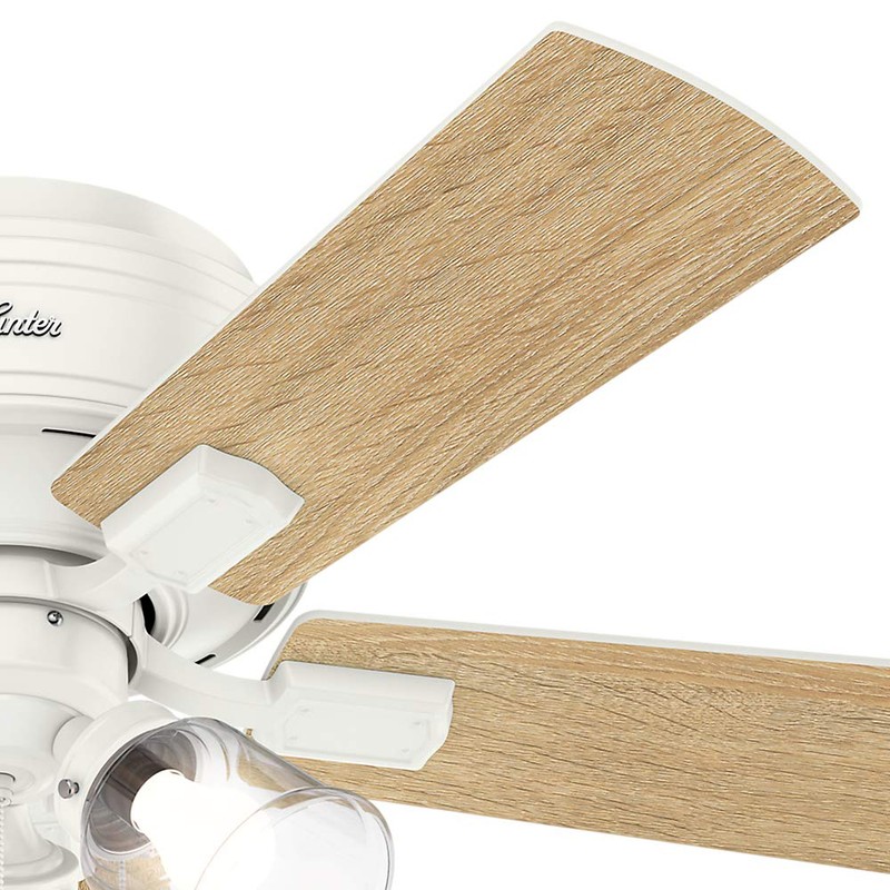 Hunter Crestfield Indoor Low Profile Ceiling Fan with LED Light