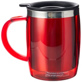 Thermos Thermos ThermoCaf 187094 Translucent Desk Mug, Red, 450 ml