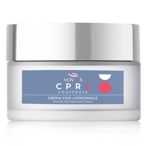 VOVEES CPR6 Face Cream Couperose Rosazea Anti Redness 6 Natural Active Ingredients Organic for Day and Night 50 ml
