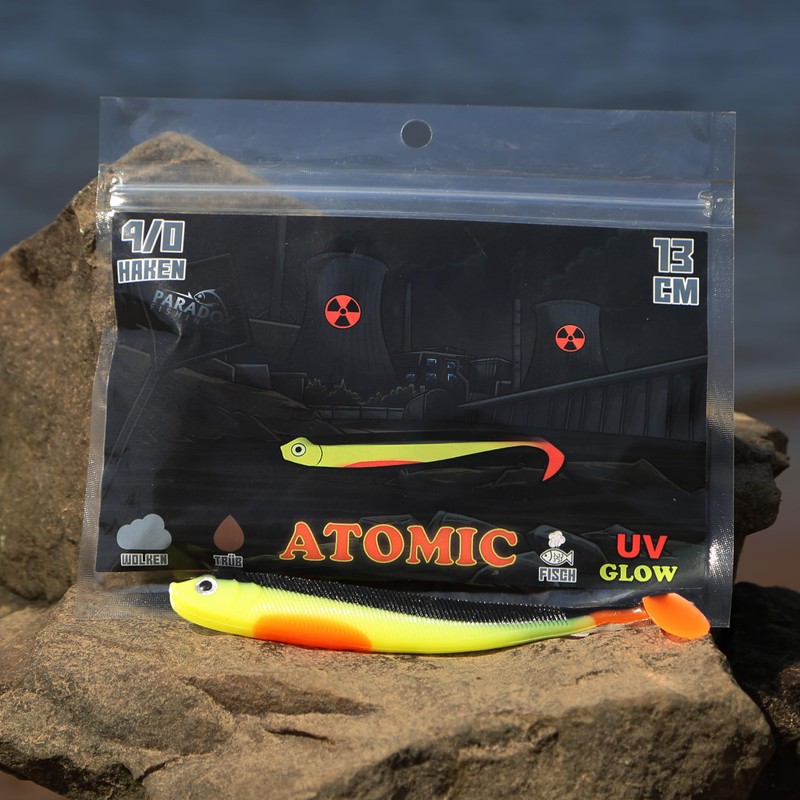 Paradox Fishing Atomic Zander Rubber Fish 13 cm Set of