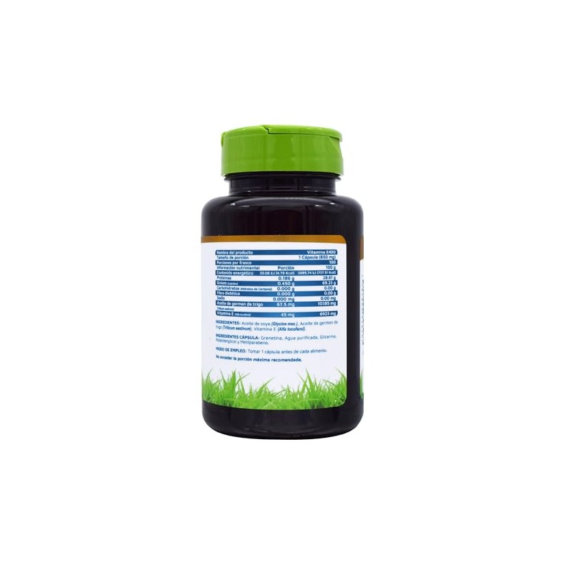 Vidanat Vitamina 400 100 Cápsulas Suplemento Alimenticio Origen Natural