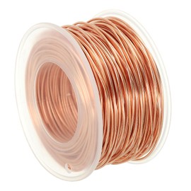 PATIKIL 98.42 Feet Solid Bare Copper Wire,18 Gauge 99.9% Pure Copper Wire 1mm Soft Beading Wire Metal Plant Stem Ties for Jewelry Craft (30m)