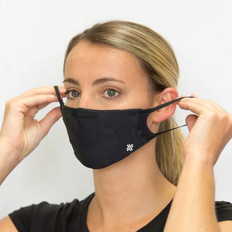 THERAMASKS Antimicrobial Copper Fiber Mask Black 1 Piece (x1)