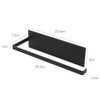 Black Paper Towel Holder, Self-Adhesive Kitchen Roll Dispenser Under Cabinet,