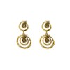 Boho Round Spiral Swirl Dangle Drop Earrings for Women Gold/Silver