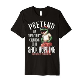 Sack Race Frog Sack Hopping Premium T-Shirt