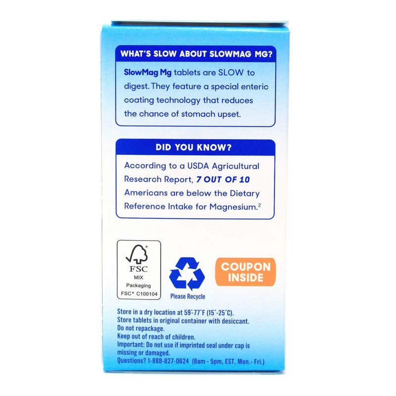 Slow Mag Magnesium Chloride and Calcium, 60 Tablets each (Value