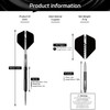 CyeeLife Tungsten Darts 23g Steel Tip,Steel Tip Darts Set with