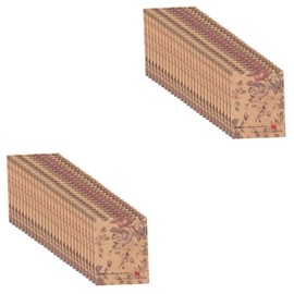 COHEALI 200pcs Floral Pattern Jewelry Display Cards for Earrings Necklaces Lightweight Reusable Earring Tags for Jewelry Packaging and Presentation