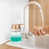 Bathroom Glass Soap Dispenser with Durable Rust-Proof Plastic Liquid Pump