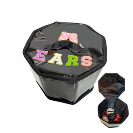 Mouse Ear Holder for Adult Women, Park Trip Essentials, Hair Accessories Organizer Travel Case - Safely Stores 10-12 Pairs of Adult Mouse Ear Headbands (11.8"x11.8"x9")