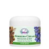 Montana Emu Ranch – Crema de trabajadores para manos y pies – Tarro de 2 onzas – Mejorado con aceite de emu puro