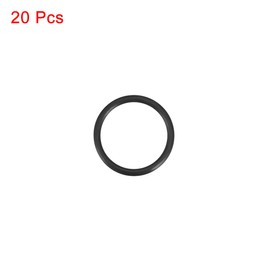sourcing map 20 Pieces O-Ring Seal Metric 15mm x 19mm x 2mm Nitrile Rubber Sealing Ring for Cream Dispenser Pool Pump Quick Coupling Coffee Cup