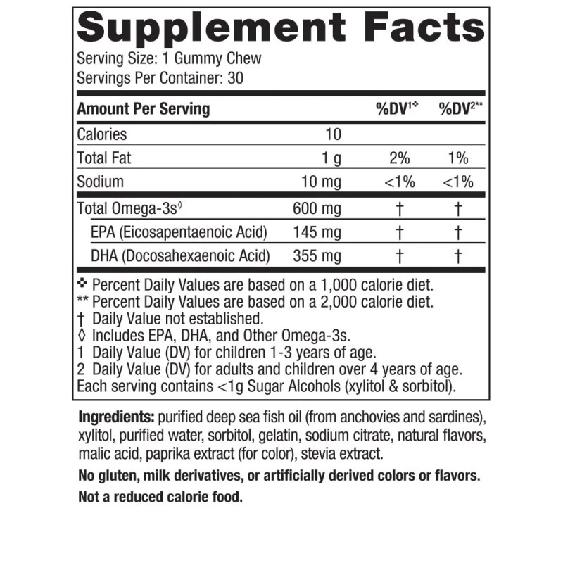 Nordic Naturals Children's DHA Gummies (30 Gummies)
