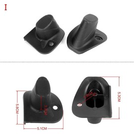 4Pcs Black Stud Luggage Feet Pads for Luggage Bags Suitcase Stand Feet and Travel Gear Replacement Travel Accessories,Plastic, 4.8cm