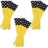 Evriholder Glam-Gloves Reusable Latex Dishwashing Gloves for Kitchen or Cleaning,