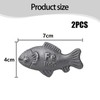 2 Pcs Iron Fish for Cooking, Iron Fish for Iron