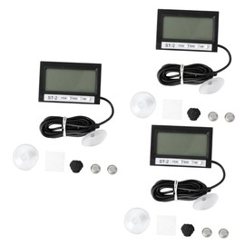 ULTECHNOVO 3pcs Temperature Sensor Water Aquarium Temperature Measurement Fish Tank Monitor Water Temperature Water Terrarium Temperature Suction Cup Vehicle Water Digital Dial Car Sucker