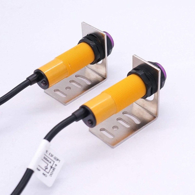 Taiss/ 1 Pair Photoelectric Sensor M18 Infrared Ray Through-Beam Reflection