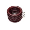 Homeelabador 45mm Wooden Curtain Hanging Ring hooks with Eyes (Mahogany