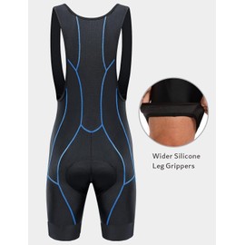 Przewalski Men’s 3D Padded Cycling Bike Bib Shorts, Bicycle Biking Bib Shorts