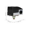 Water Pump Pressure Control Switch Adjustable Automatic Controller AC 220V