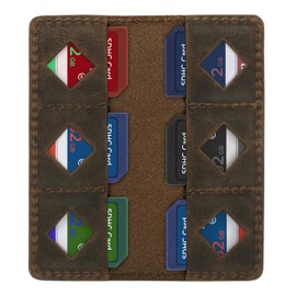 MegaGear SD Card Holder Leather Cinnamon
