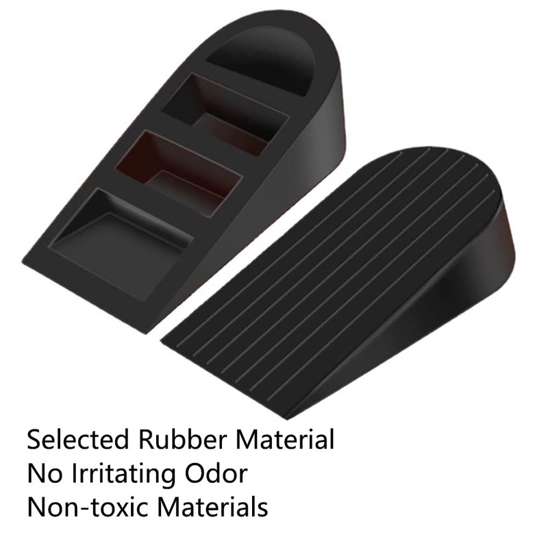 2Pcs Door Stoppers, Extra Large Rubber Door Wedge Heavy Duty