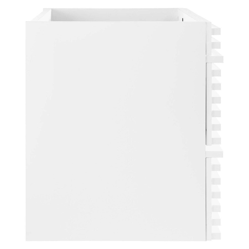 Modway Render 35" MDF Wood Wall-Mount Bathroom Vanity Cabinet in