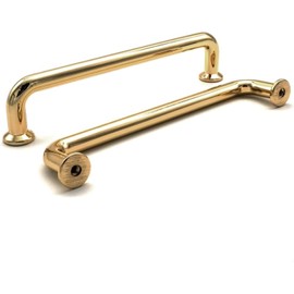 SYZOW Pack of 6 Furniture Handles, Gold, 192 mm, Hole Spacing, Drawers Handles for Kitchen Cabinets, Gold Cabinet Handles, Drawer Handles, Door Handles for Kitchen Cabinets
