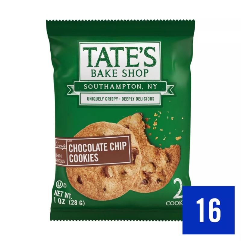 Tate's Bake Shop Tate’s Bake Shop Chocolate Chip Cookies, 16