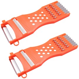 2Pcs handheld Plastic Multifunction Kitchen Peeler Grater Slicer Tool,for Vegetable, Fruit,Cucumber,Potato,Carrots,Cheese,Chef Gadgets Tools