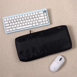 Sumgsn 75% Keyboard Case, Mechanical Keyboard Case, Waterproof and Shockproof Keyboard Protective Bag, Soft Travel Carrying Bag for 75 Keys Mechanical Keyboard (medium)