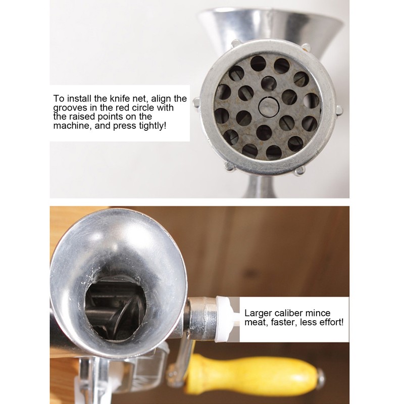 Manual Meat Grinder Aluminum Alloy Household Hand Meat Grinding Machine