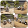 Sewroro Vintage Tin Bells Tibetan Silver Bells Antique Bell Pendants