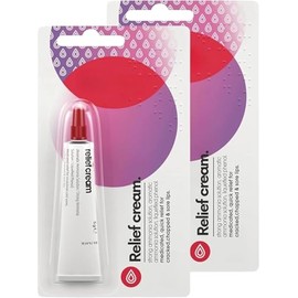 2 Packs Relief Cream Soothing Protective Lip Cream, 5g