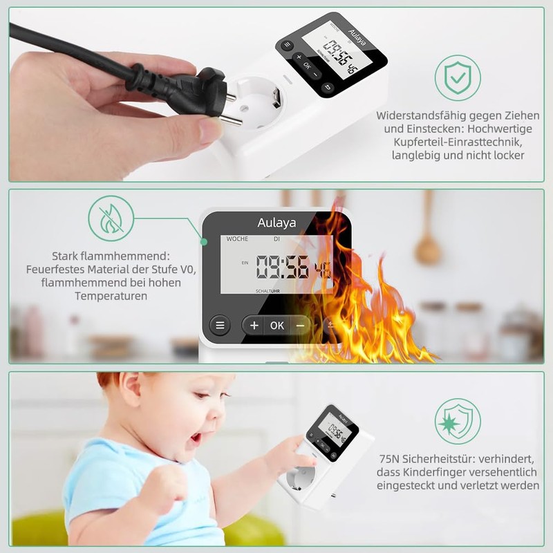 Digital Timer Made to Measure German Version Socket with 25