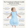 Transition Swaddle, Baby Swaddle 3-6 Months 12-18 lb, Arms In/Out