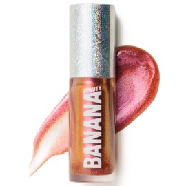 Banana Beauty 3D Glitter Lipgloss Disco Fever – Plumping Lipgloss mit Juicy Look – Nicht klebende Formel – Lipglos mit Maracuja-Öl – Glänzender Lip Gloss – Must Have Beauty Zubehör