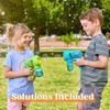 JOYIN 2 Bubble Guns with 2 Bottles Bubble Refill Solution
